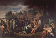 Benjamin West William Penns Friedensvertrag mit den Indianern USA oil painting artist